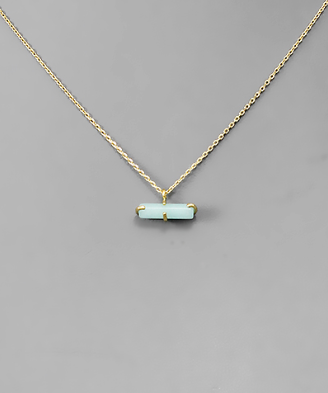 Tube Stone Necklace