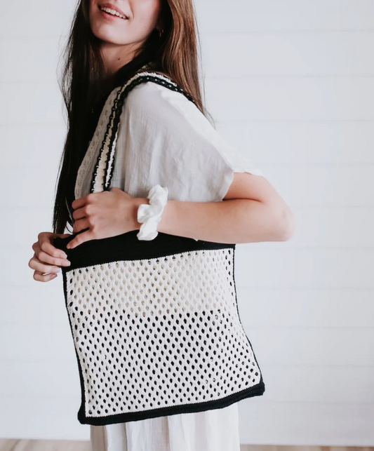 Open Knit Tote