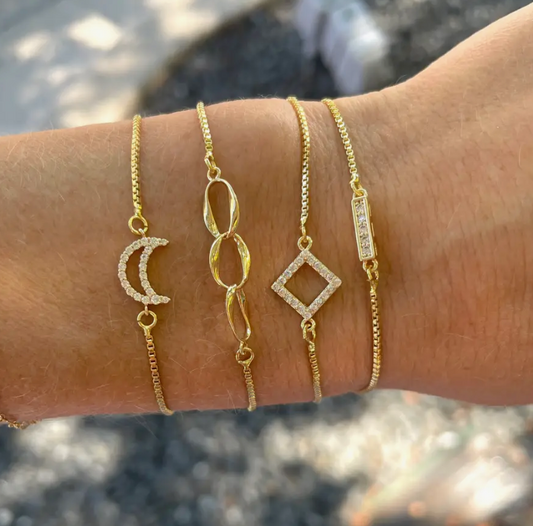 NS Skye Gold Slider Bracelets