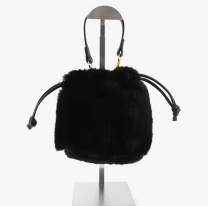 Faux Fur Bucket Bag