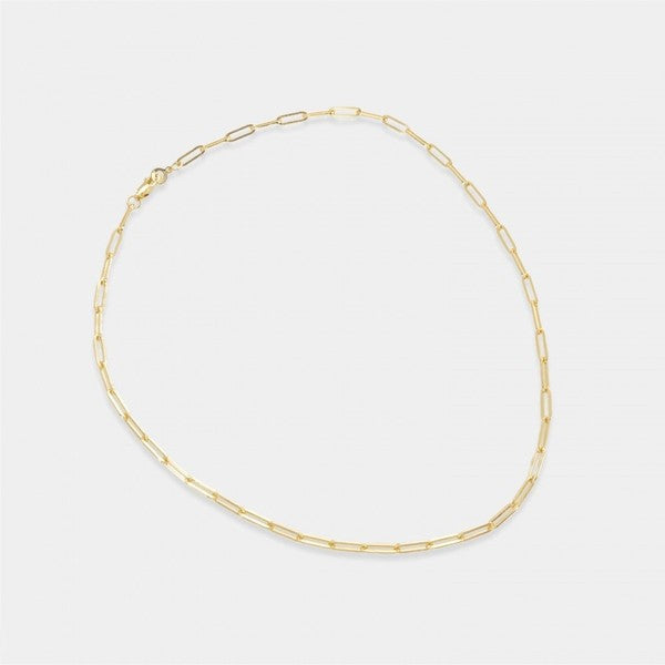 Paper Clip Chain Necklace - 18"