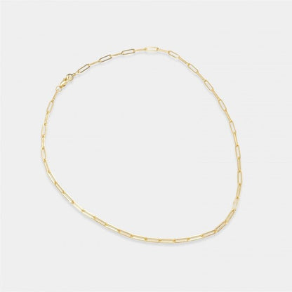 Paper Clip Chain Necklace - 18"