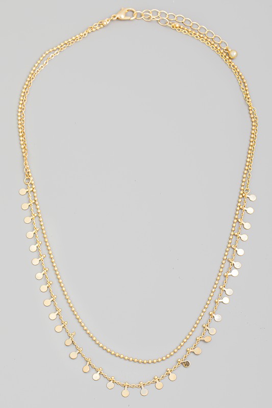 Double Layer Chain Link Necklace