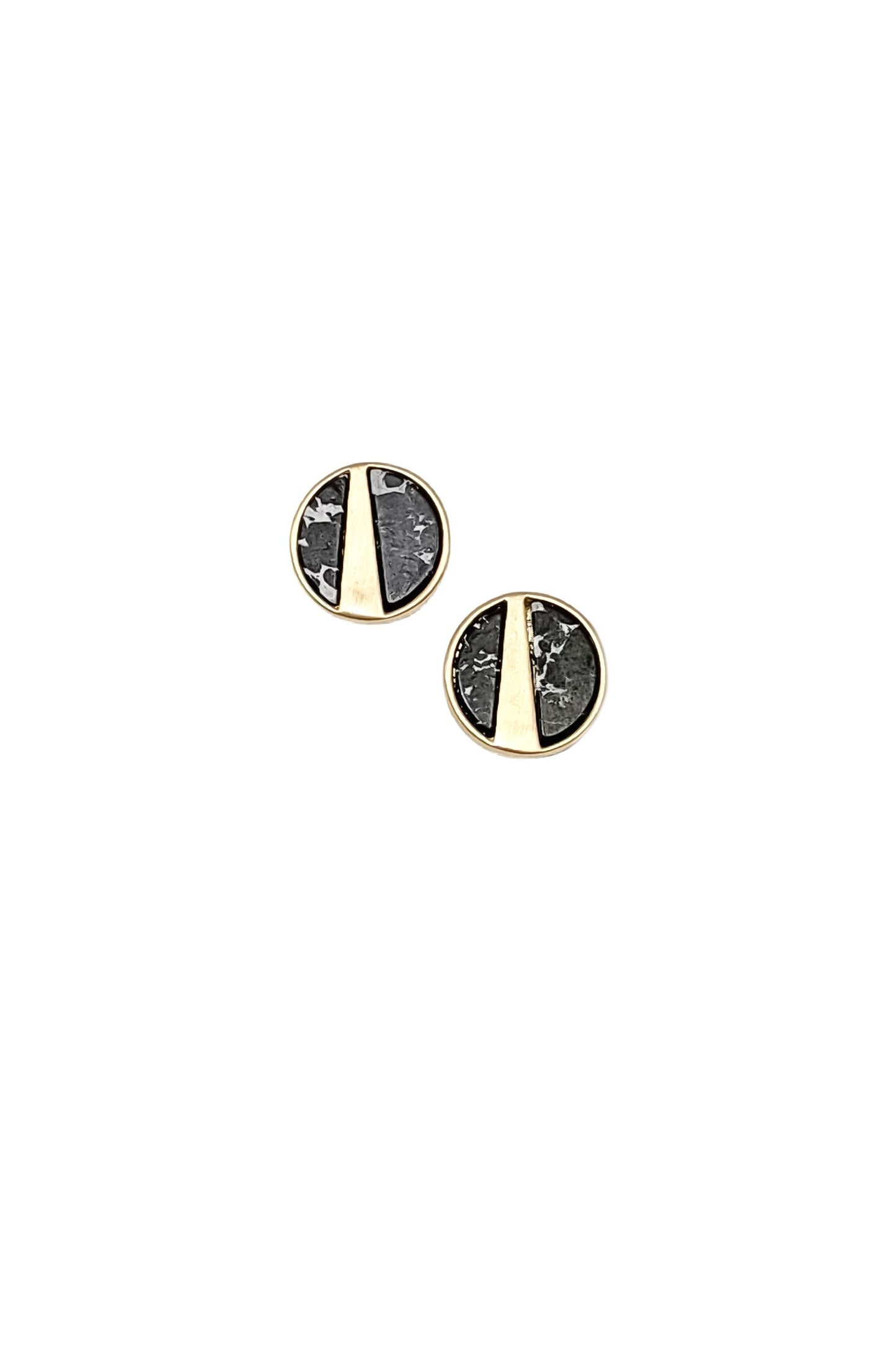 Marble Gold Studs
