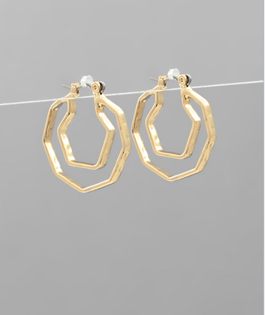 Octagon Outline Hoops