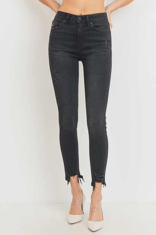 High Rise Clean Skinny - Washed Black